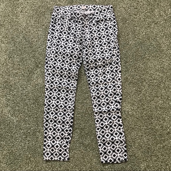 NWOT J.Crew Factory White Patterned Jeans - Picture 2 of 5